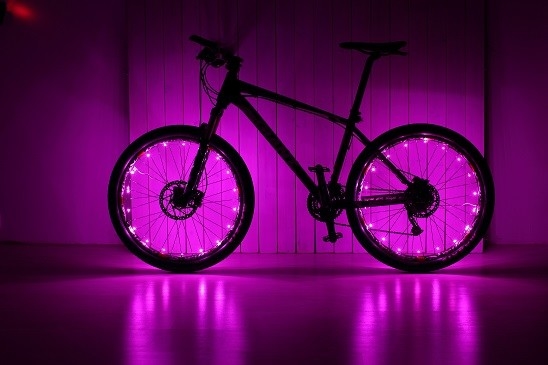 Ultra Brightness LED จักรยาน Spoke Light กันกระแทก 500m