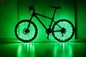 แบตเตอรี่ AAA ไฟ LED ซี่ล้อจักรยาน 32 ชิ้นอลูมิเนียม 3D
